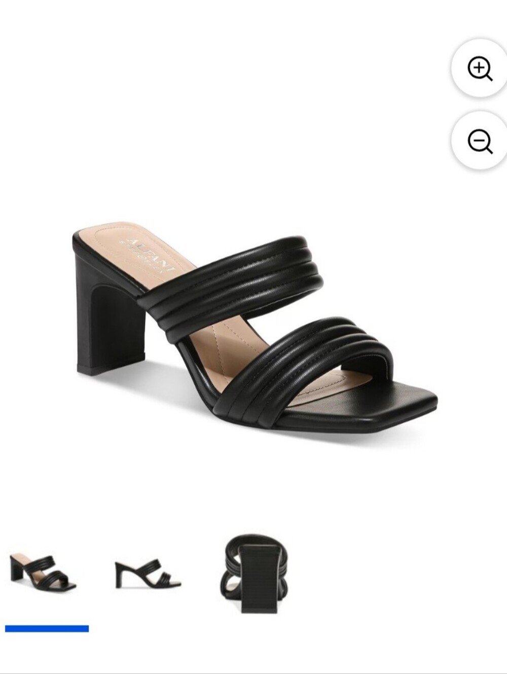 Alfani Stantonn Leather Strappy Heel Sandal